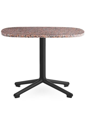 Normann Copenhagen - Conselho - Era table - Black Aluminium / Rose Granite