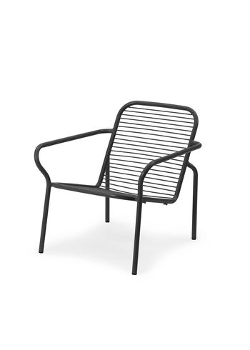 Normann Copenhagen - Cadeira de jardim - Vig Lounge Chair - Black