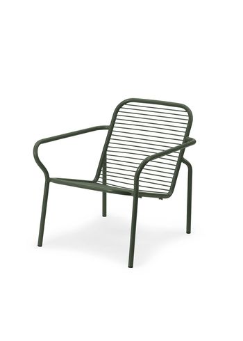 Normann Copenhagen - Sedia da giardino - Vig Lounge Chair - Dark Green