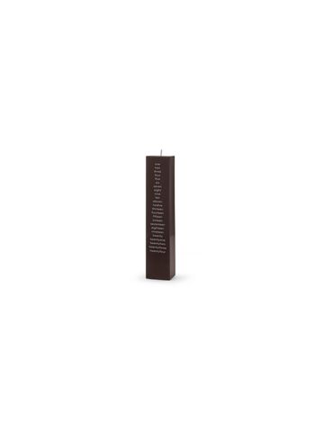 Normann Copenhagen - Kalenderljus - Normann Calendar Candle 2024 - Brown - Square