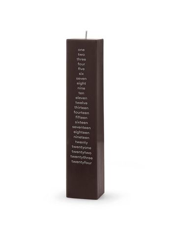 Normann Copenhagen - Calendar candle - Normann Calendar Candle 2024 - Brown - Square