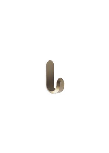 Normann Copenhagen - Perchas - Curve Mini Hooks - 2 pcs - Matt gold
