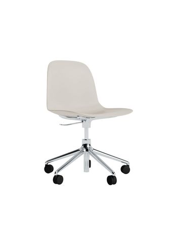 Normann Copenhagen - Chaise de bureau - Form Chair Swivel 5W Gas Lift Alu - Aluminium / Light Grey
