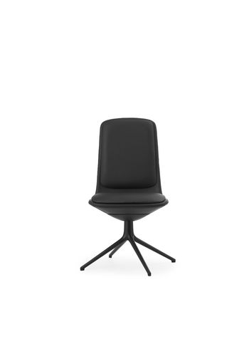 Normann Copenhagen - Kontorsstol - Off Chair Low - Ultra Leather / Black Aluminium