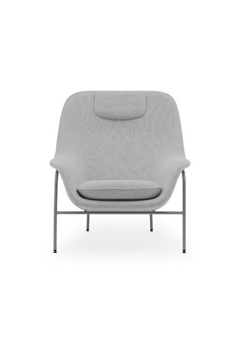 Normann Copenhagen - Lænestol - Drape Chair High - Hallingdal / Grey steel