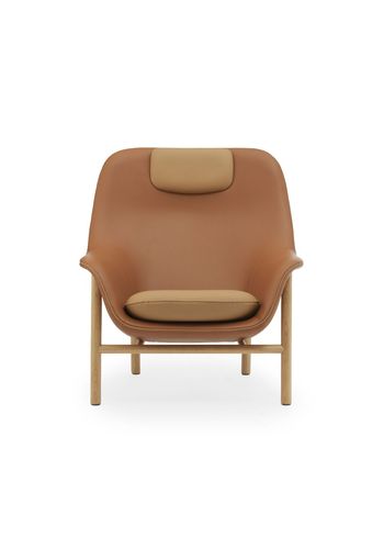 Normann Copenhagen - Lænestol - Drape Chair High - Ultra Leather / Oak