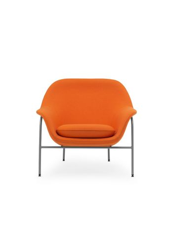 Normann Copenhagen - Lounge stoel - Drape Chair Low - Remix / Grey Steel
