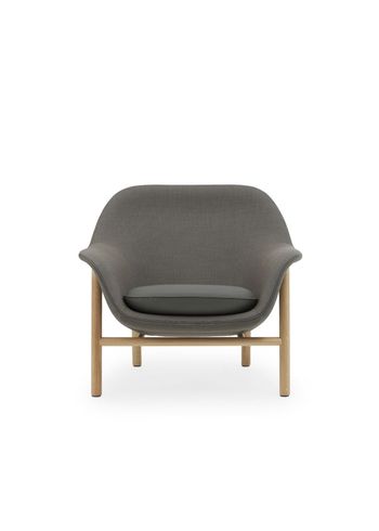 Normann Copenhagen - Armchair - Drape Chair Low - Steelcut Trio / Ultra Leather / Oak