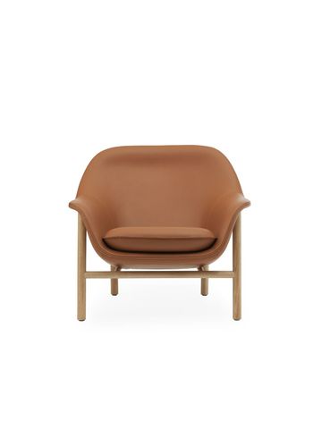 Normann Copenhagen - Lounge stoel - Drape Chair Low - Ultra Leather / Oak