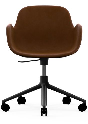 Normann Copenhagen - Chaise de bureau - Form Armchair - Swivel 5W Gaslift Full Upholstery - Frame: Black Aluminium / Fabric: City Velvet vol. 2 26