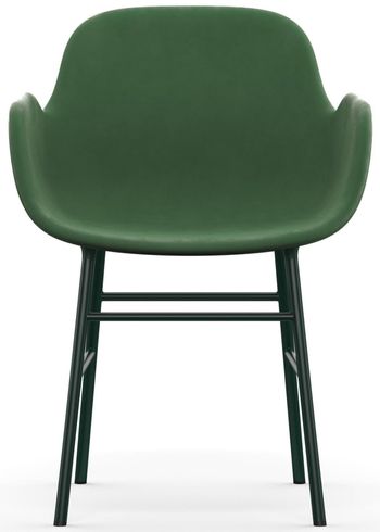 Normann Copenhagen - Fauteuil - Form Armchair - Full Upholstery Steel, Chrome & Brass - Frame: Green Steel / Fabric: City Velvet vol. 2 33