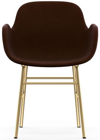 Normann Copenhagen - Fauteuil - Form Armchair - Full Upholstery Steel, Chrome & Brass - Frame: Brass / Fabric: City Velvet vol. 2 21