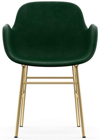 Normann Copenhagen - Fauteuil - Form Armchair - Full Upholstery Steel, Chrome & Brass - Frame: Brass / Fabric: City Velvet vol. 2 35