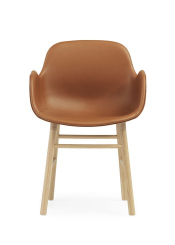 Normann Copenhagen - Fauteuil - Form Armchair - Full Upholstery Wood - Frame: oak / Ultra Leather
