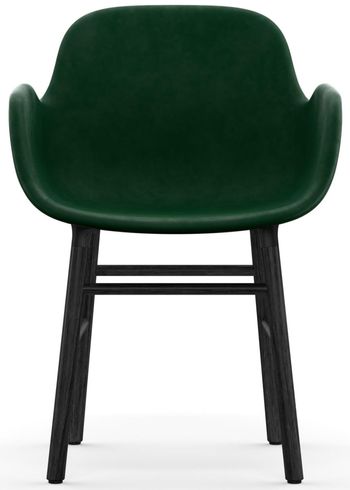Normann Copenhagen - Fauteuil - Form Armchair - Full Upholstery Wood - Frame: Black Lacquered / Fabric: City Velvet vol. 2 35