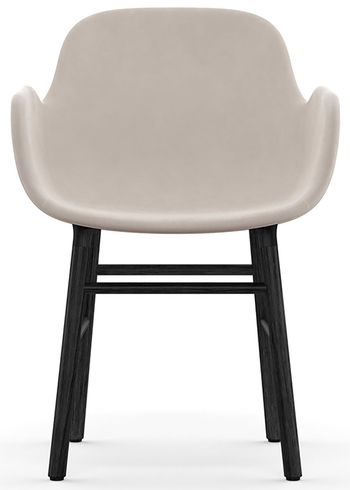 Normann Copenhagen - Fauteuil - Form Armchair - Full Upholstery Wood - Frame: Black Lacquered / Fabric: City Velvet vol. 2 91