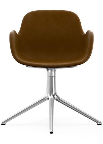 Normann Copenhagen - Nojatuoli - Form Armchair - Swivel 4L Full Upholstery - Frame: Aluminium / Fabric: City Velvet vol. 2 30