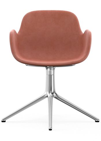 Normann Copenhagen - Lounge stoel - Form Armchair - Swivel 4L Full Upholstery - Frame: Aluminium / Fabric: City Velvet vol. 2 69