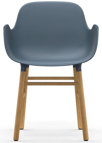 Normann Copenhagen - Lounge stoel - Form Armchair - Wood - Oak / Blue