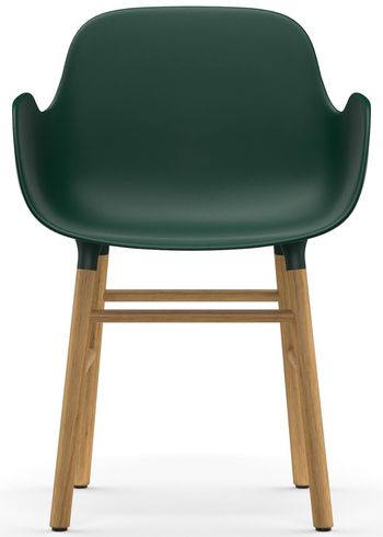 Normann Copenhagen - Lounge stoel - Form Armchair - Wood - Oak / Green