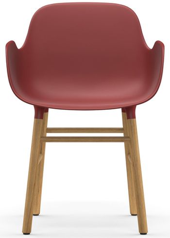 Normann Copenhagen - Lounge stoel - Form Armchair - Wood - Oak / Red