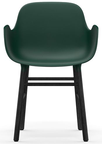 Normann Copenhagen - Fauteuil - Form Armchair - Wood - Black Lacquered / Green