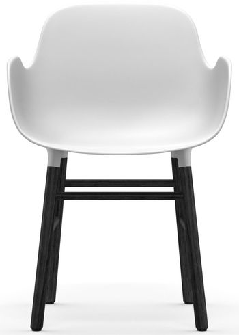 Normann Copenhagen - Lounge stoel - Form Armchair - Wood - Black Lacquered / White
