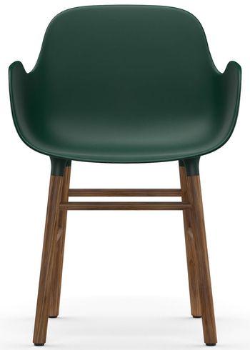Normann Copenhagen - Lounge stoel - Form Armchair - Wood - Walnut / Green
