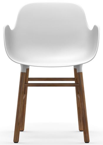 Normann Copenhagen - Lounge stoel - Form Armchair - Wood - Walnut / White