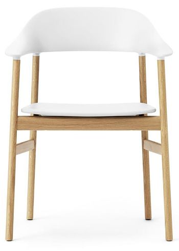 Normann Copenhagen - Cadeira de jantar - Herit armchair - White / Oak