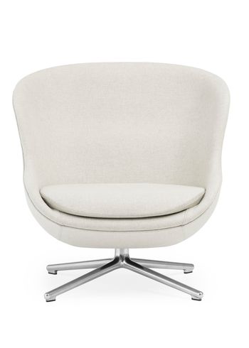 Normann Copenhagen - Fåtölj - Hyg Lounge Chair by Simon Legald / Low - Main Line Flax / Aluminium Swivel