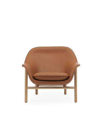 Normann Copenhagen - Sillón - Drape Chair Low showroom model - Ultra Leather / Oak