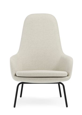 Normann Copenhagen - Fåtölj - Era Lounge Chair High Steel & Chrome - Stål Stel / Main Line flax