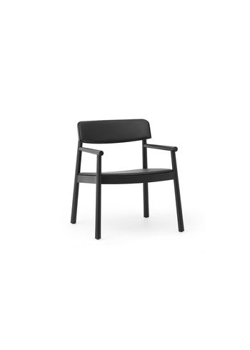 Normann Copenhagen - Fåtölj - Timb Lounge Armchair - Black / Ultra Leather - Black