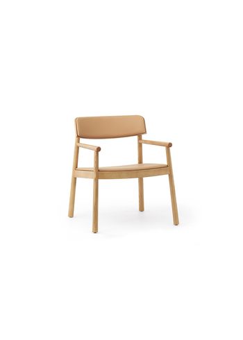 Normann Copenhagen - Fåtölj - Timb Lounge Armchair - Tan / Ultra Leather - Camel