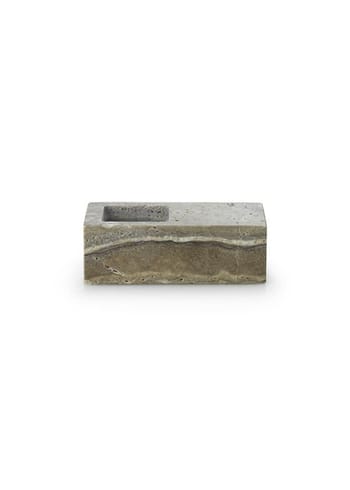 Normann Copenhagen - Kerzenhalter - Even Candleholder - Silver Travertine