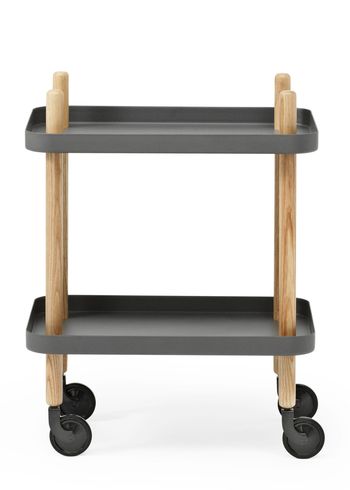 Normann Copenhagen - Scaffale rotante - Block Table - Dark Grey