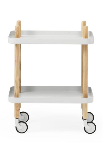 Normann Copenhagen - Prateleira rolante - Block Table - Light Grey