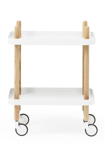 Normann Copenhagen - Trolley Table - Block Table - White