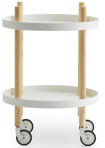 Normann Copenhagen - Scaffale rotante - Block Table - White Ø45