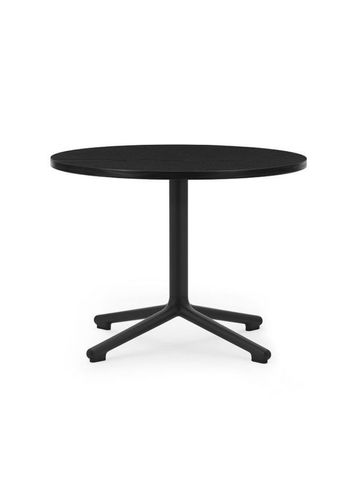Normann Copenhagen - Tavolino da caffè - Lunar sofabord Ø60 - Stel: sortlakeret aluminium/ Bordplade: sort eg