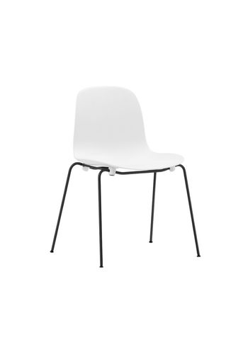 Normann Copenhagen - Chaise à manger - Form Chair Stacking Steel - White / Black