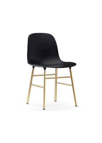 Normann Copenhagen - Sedia da pranzo - Form Chair Steel - Brass / Black
