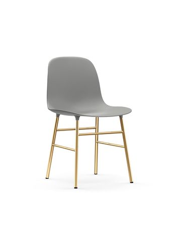 Normann Copenhagen - Silla de comedor - Form Chair Steel - Brass / Grey
