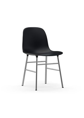 Normann Copenhagen - Chaise à manger - Form Chair Steel - Chrome / Black