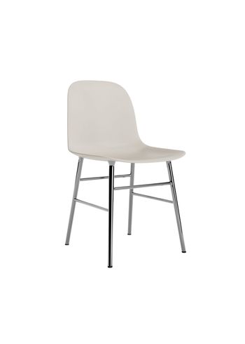 Normann Copenhagen - Esstischstuhl - Form Chair Steel - Chrome / Light Grey