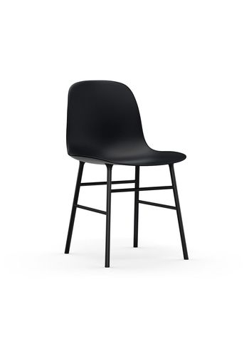 Normann Copenhagen - Chaise à manger - Form Chair Steel - Steel / Black