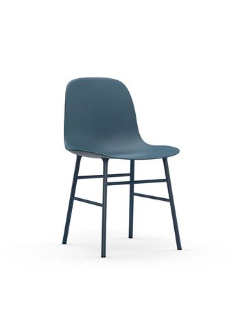 Normann Copenhagen - Esstischstuhl - Form Chair Steel - Steel / Blue