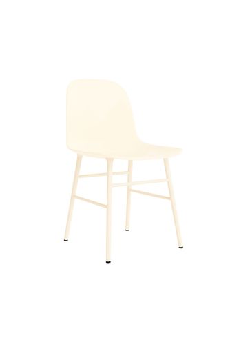 Normann Copenhagen - Sedia da pranzo - Form Chair Steel - Steel / Cream