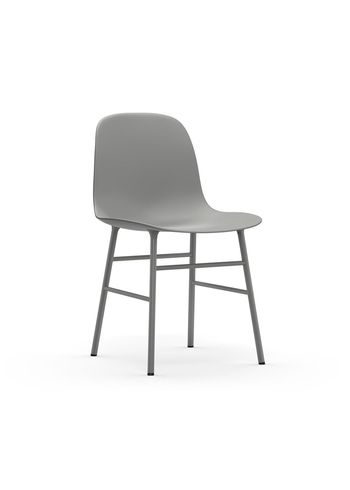 Normann Copenhagen - Esstischstuhl - Form Chair Steel - Steel / Grey